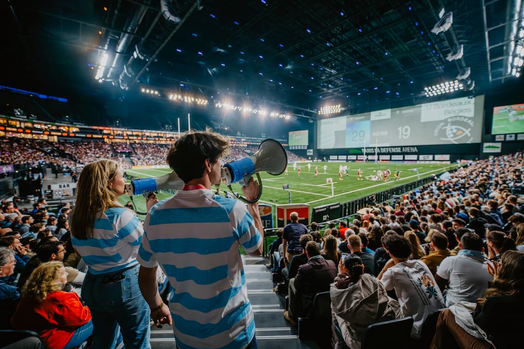 photo depuis les tribunes du racing 92